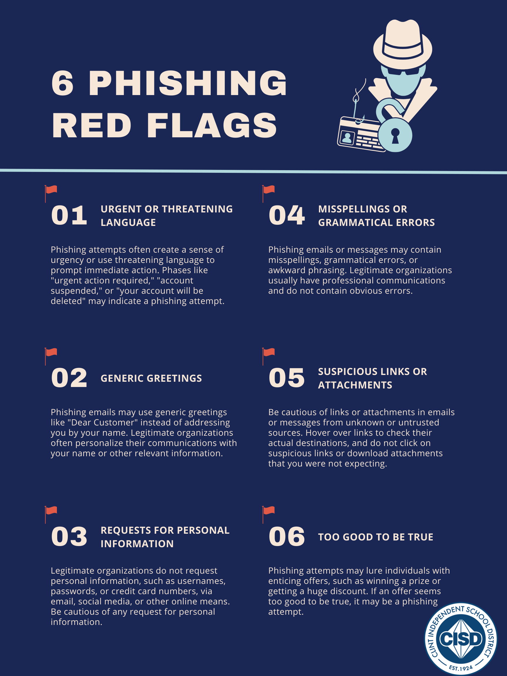 6 Phishing red flags